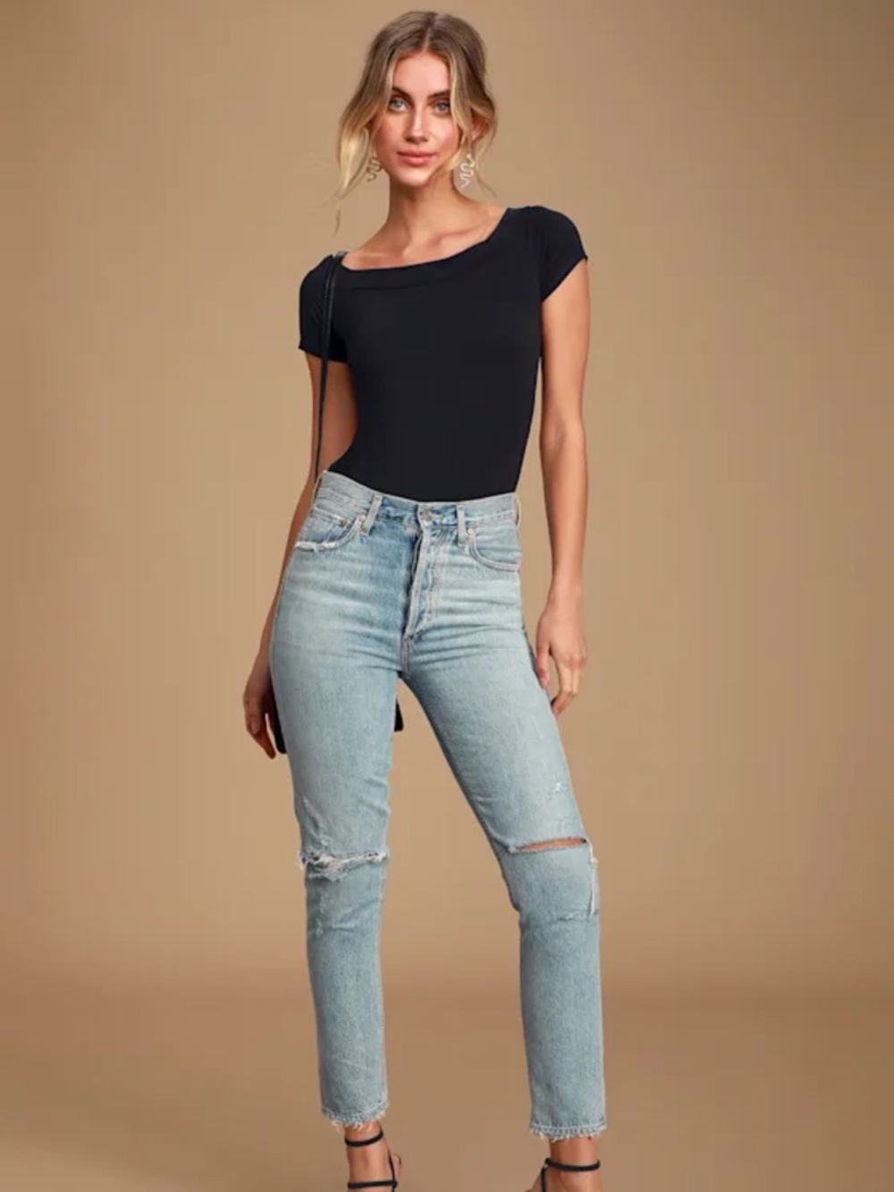 NWT Back Again Black Backless Off-the-Shoulder Bodysuit Size XS - Picture 3 of 11